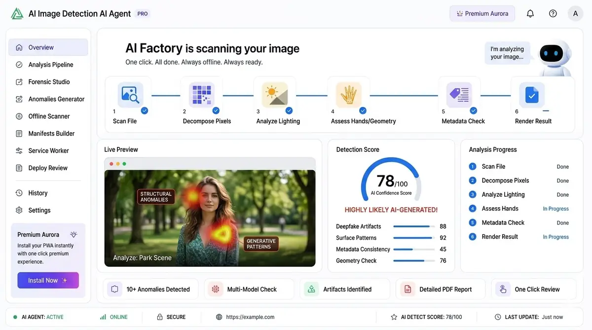 AI API testing agent — example of the QA automation dashboard software
